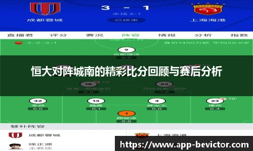 恒大对阵城南的精彩比分回顾与赛后分析